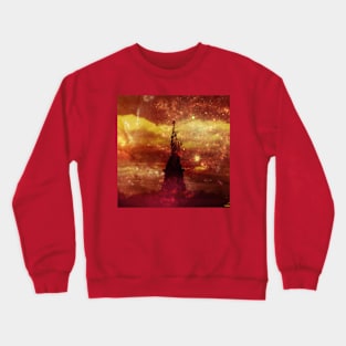 Lady Liberty red and yellow Stars in NYC Crewneck Sweatshirt